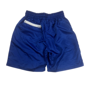 Blue Rich Nylon Shorts Luxe